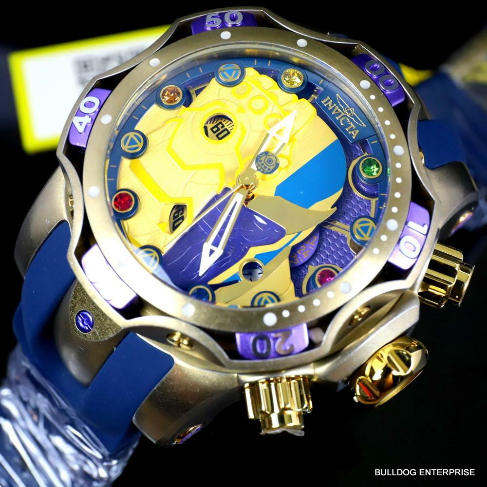 Invicta Marvel Thanos Venom Gen III Infiniti Gauntlet Chronograph 52mm Watch New