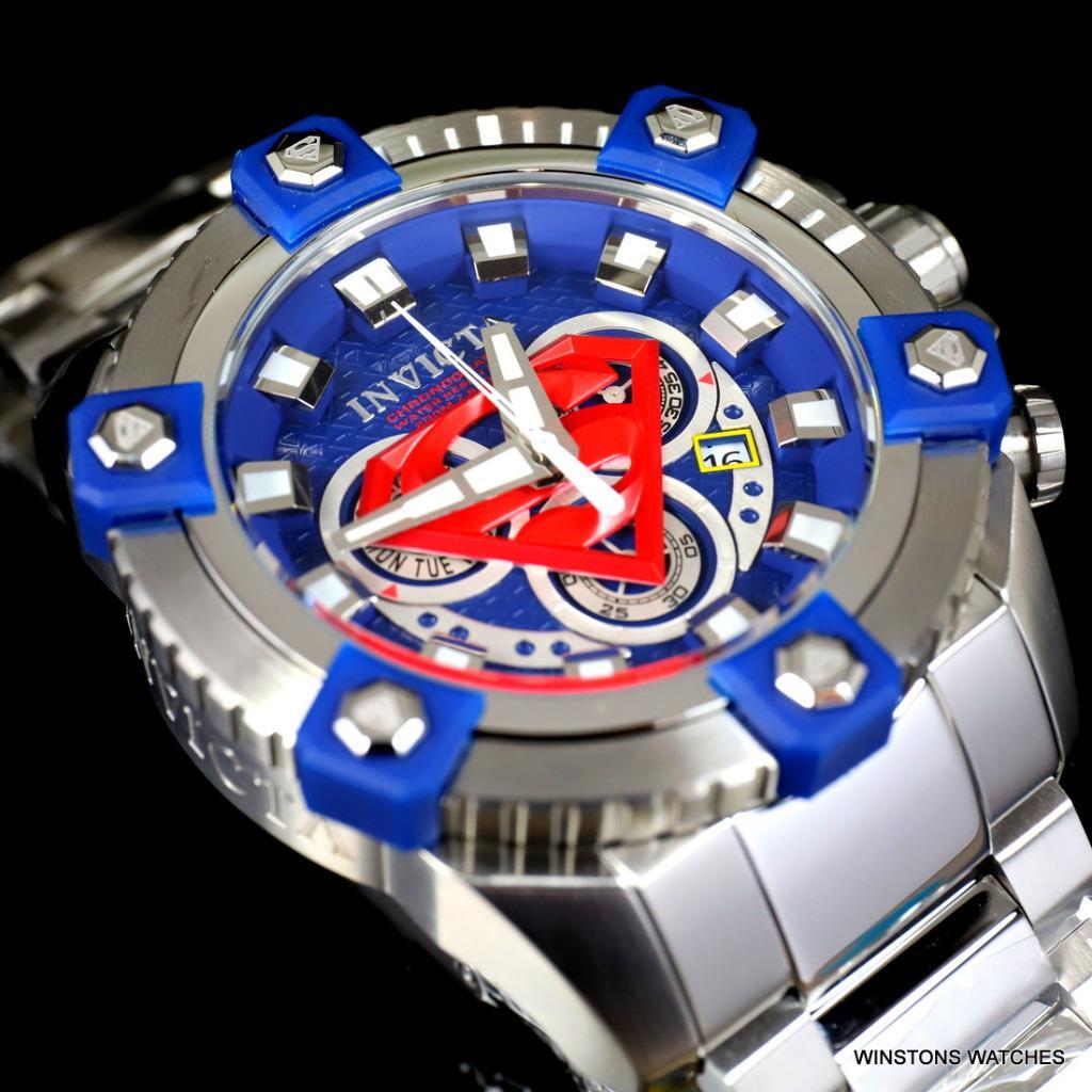 Invicta DC Comics Superman Grand Octane Arsenal 63mm Steel Swiss Mvt Watch New