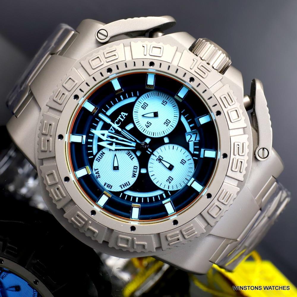 Invicta Coalition Forces Tinted Crystal Titanium 52mm Ronda Z60 Watch New