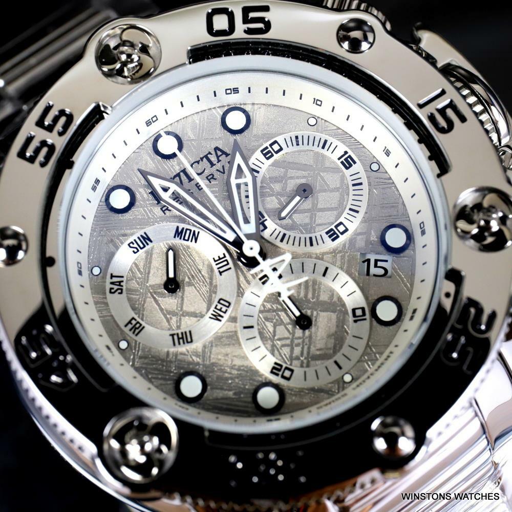 Invicta Reserve Sea Hunter Propeller Meteorite High Polish Swiss 52mm Watch New