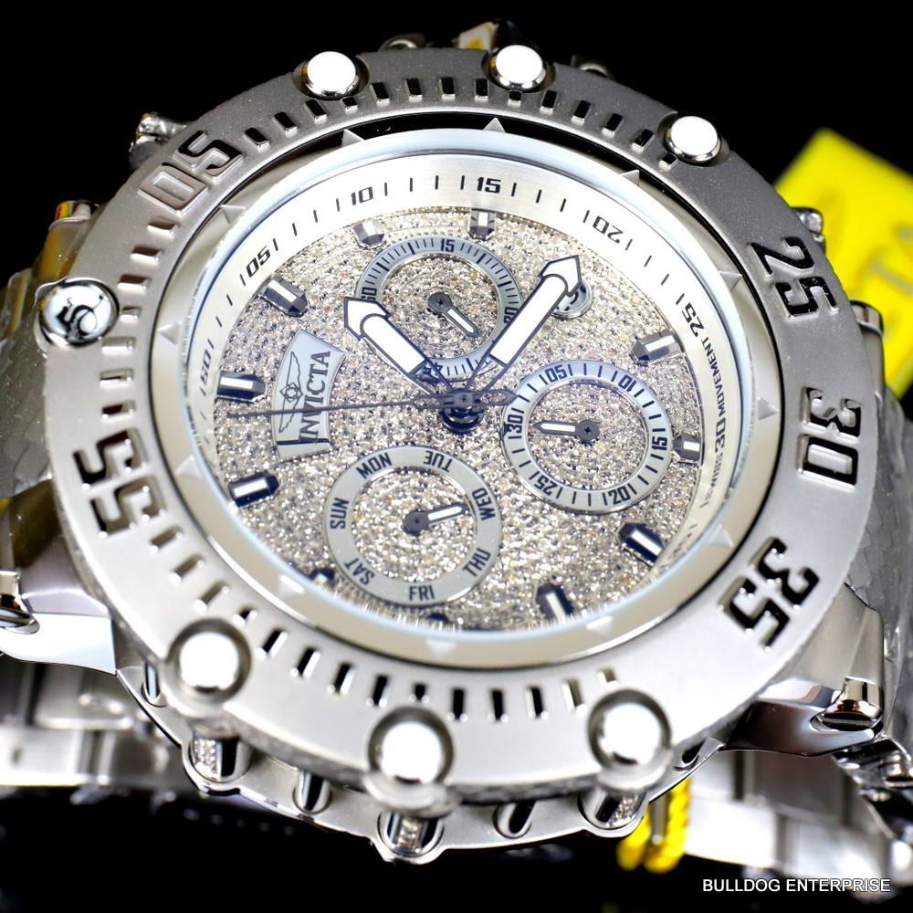 Invicta Subaqua Noma VII 1.57CTW Diamond Swiss Stainless Steel 52mm Watch New