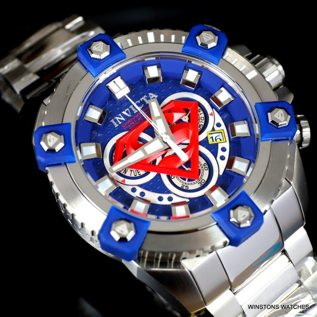 Invicta DC Comics Superman Grand Octane Arsenal 63mm Steel Swiss Mvt Watch New