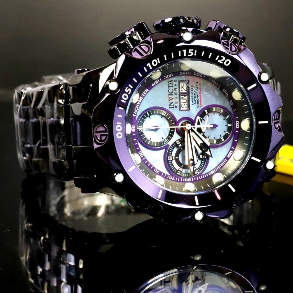 Invicta Reserve Venom Fusion Swiss Made Sellita SW500 Purple Automatic Watch