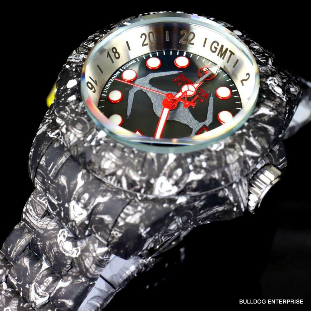 Invicta Reserve Star Wars Hydromax Galatic Empire Swiss Mvt Black Watch 52mm New