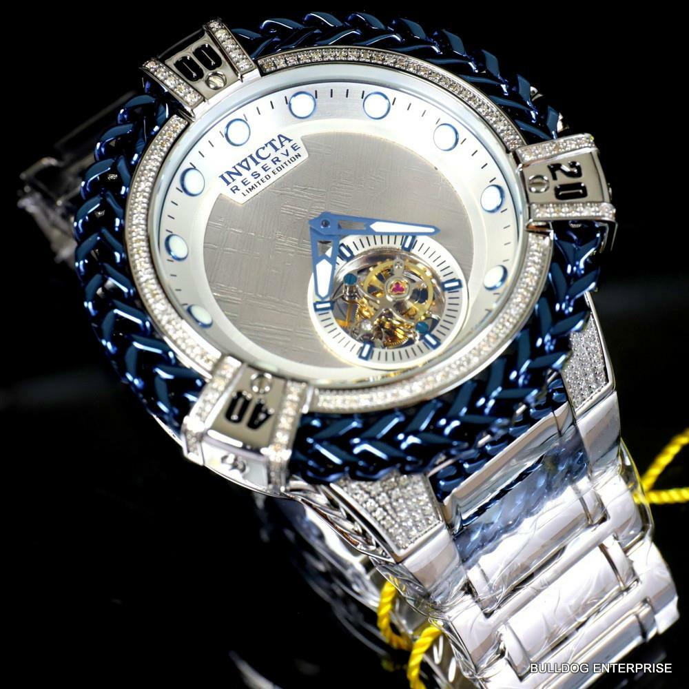 Invicta Reserve Bolt Hercules Meteorite 1.26 CTW Diamond Tourbillon Watch New