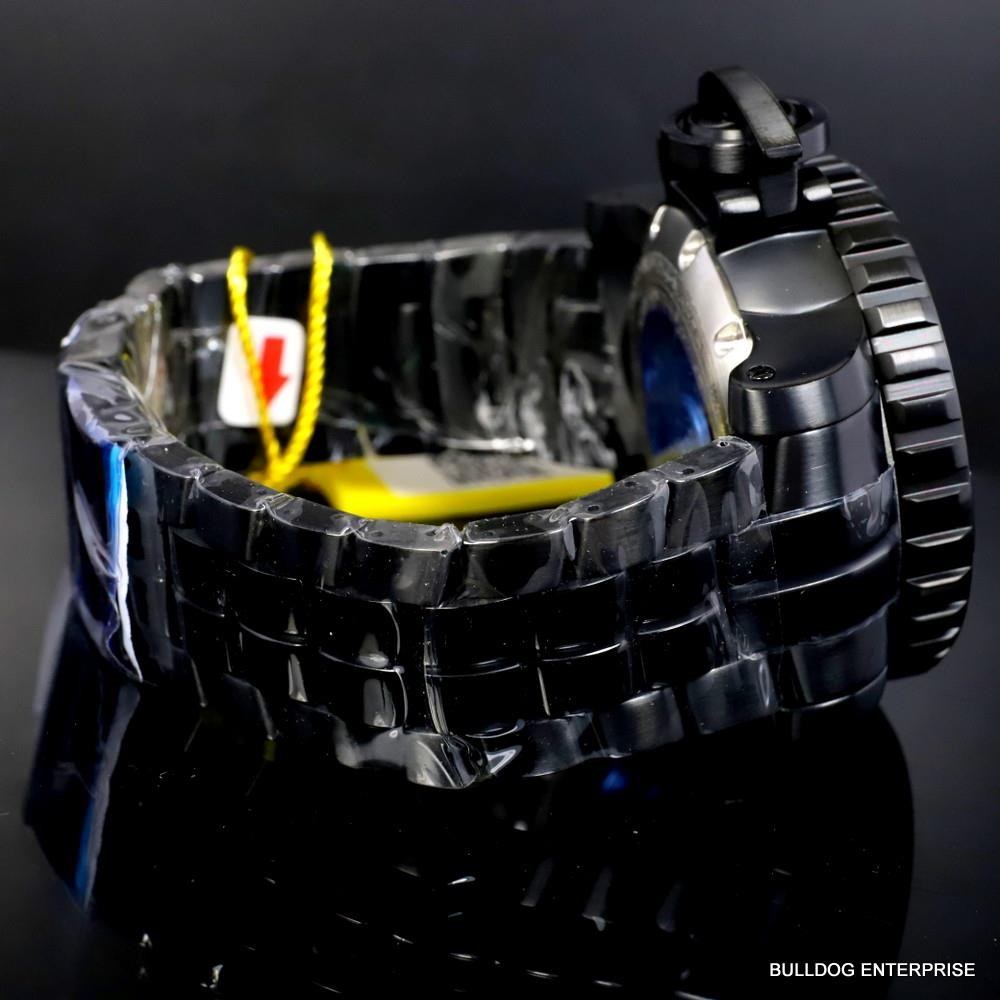Invicta Sea Hunter Gen II Black Steel Platinum Automatic Diamond 58mm Watch New