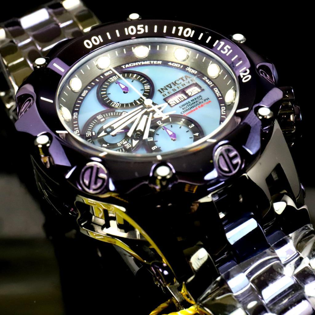 Invicta Reserve Venom Fusion Swiss Made Sellita SW500 Purple Automatic Watch