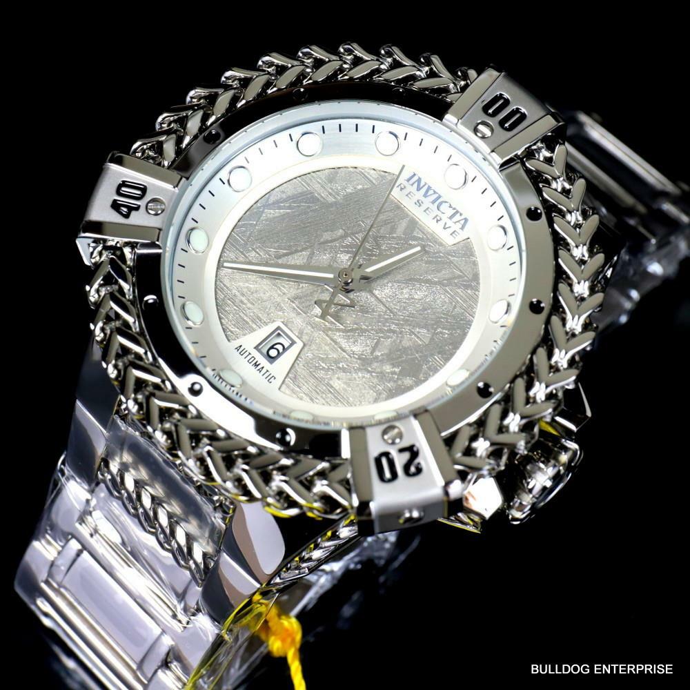 Invicta Reserve Hercules Meteorite Automatic Stainless Steel 56mm Watch New