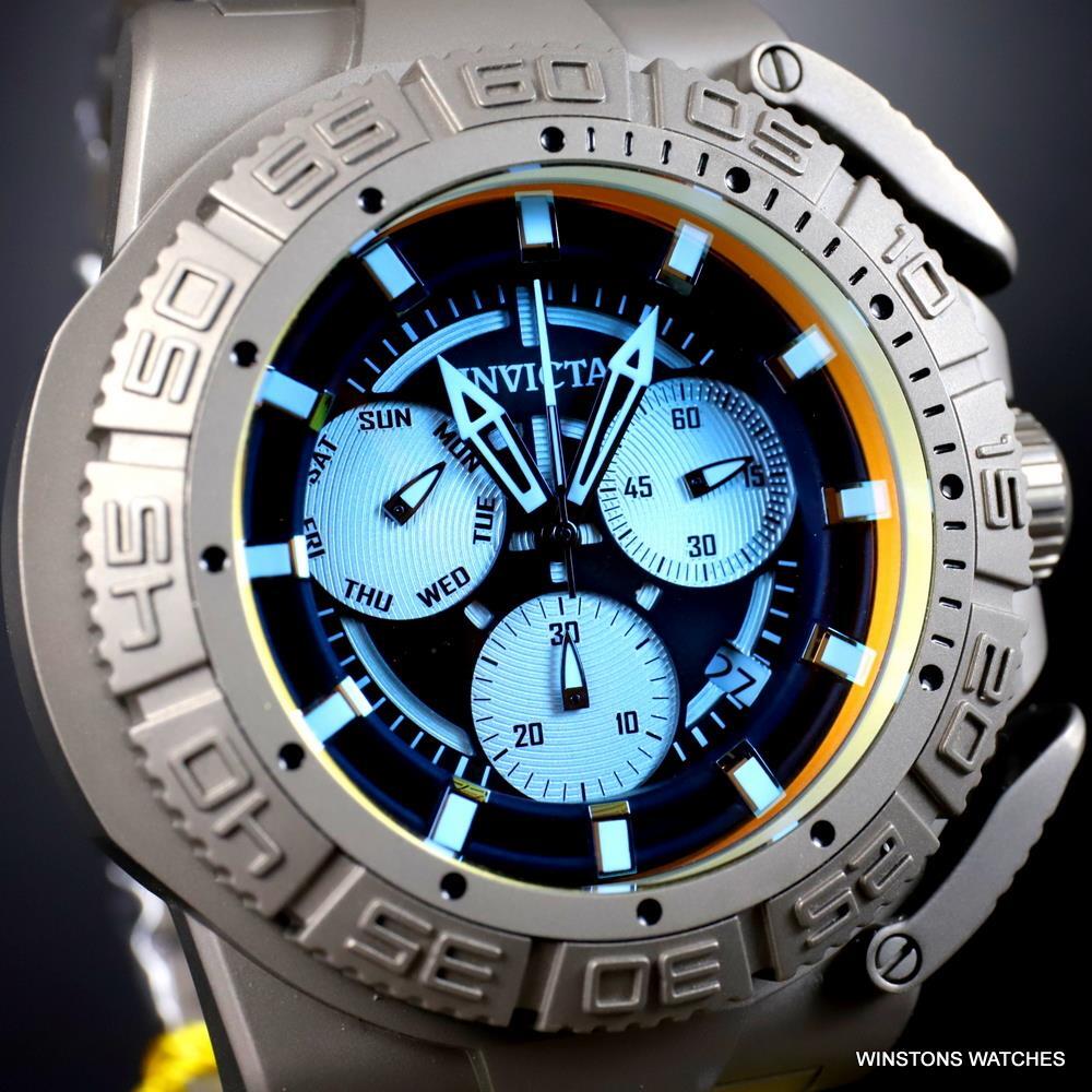 Invicta Coalition Forces Tinted Crystal Titanium 52mm Ronda Z60 Watch New