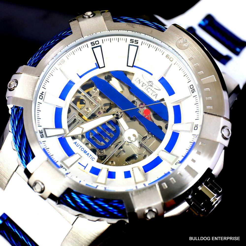 Invicta Star Wars R2D2 Bolt Automatic 50mm Limited Edition White Watch New