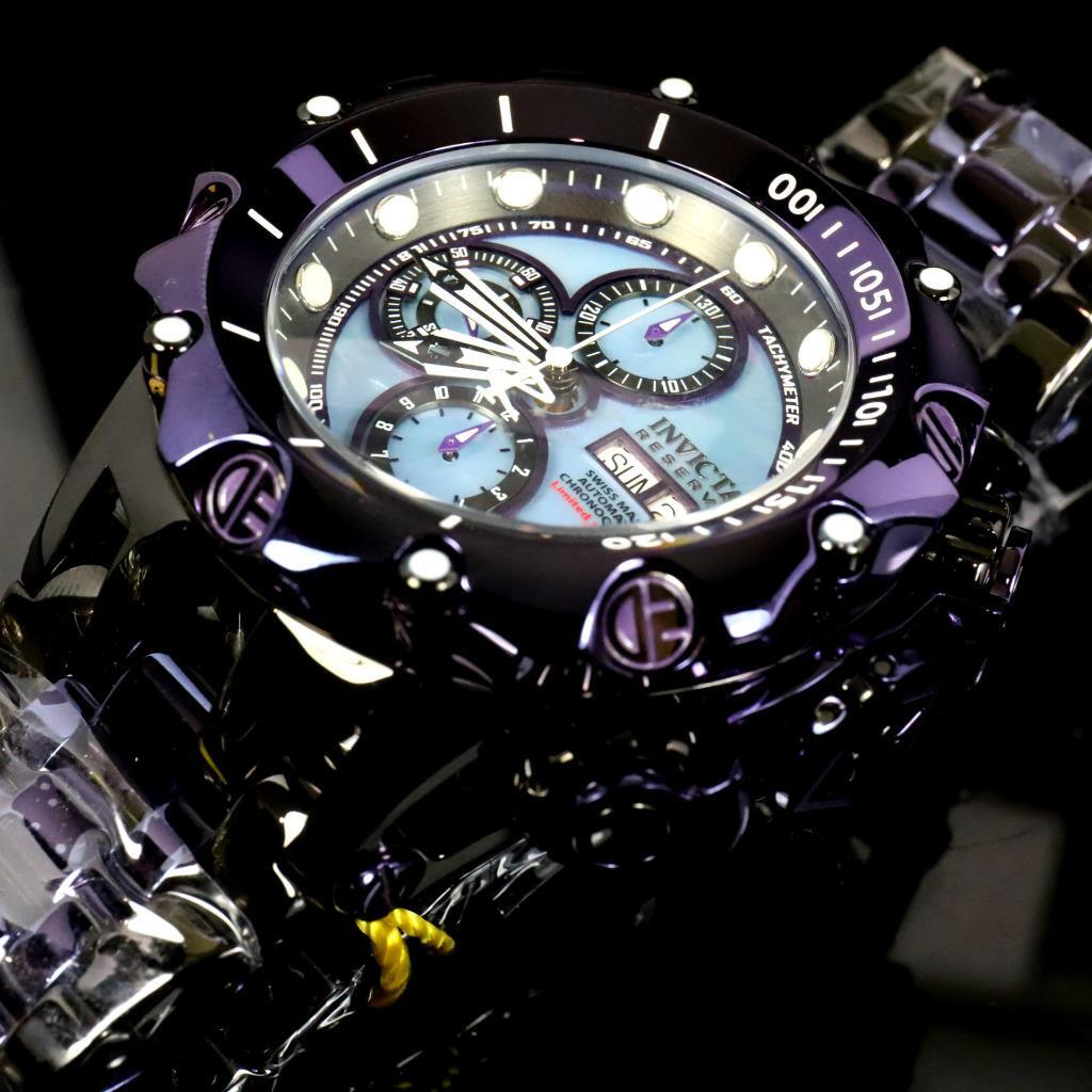 Invicta Reserve Venom Fusion Swiss Made Sellita SW500 Purple Automatic Watch