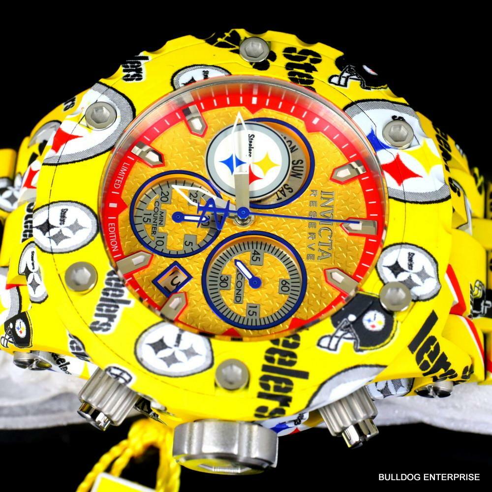Invicta NFL Reserve Subaqua Specialty Pittsburgh Steelers Hydroplated Watch New