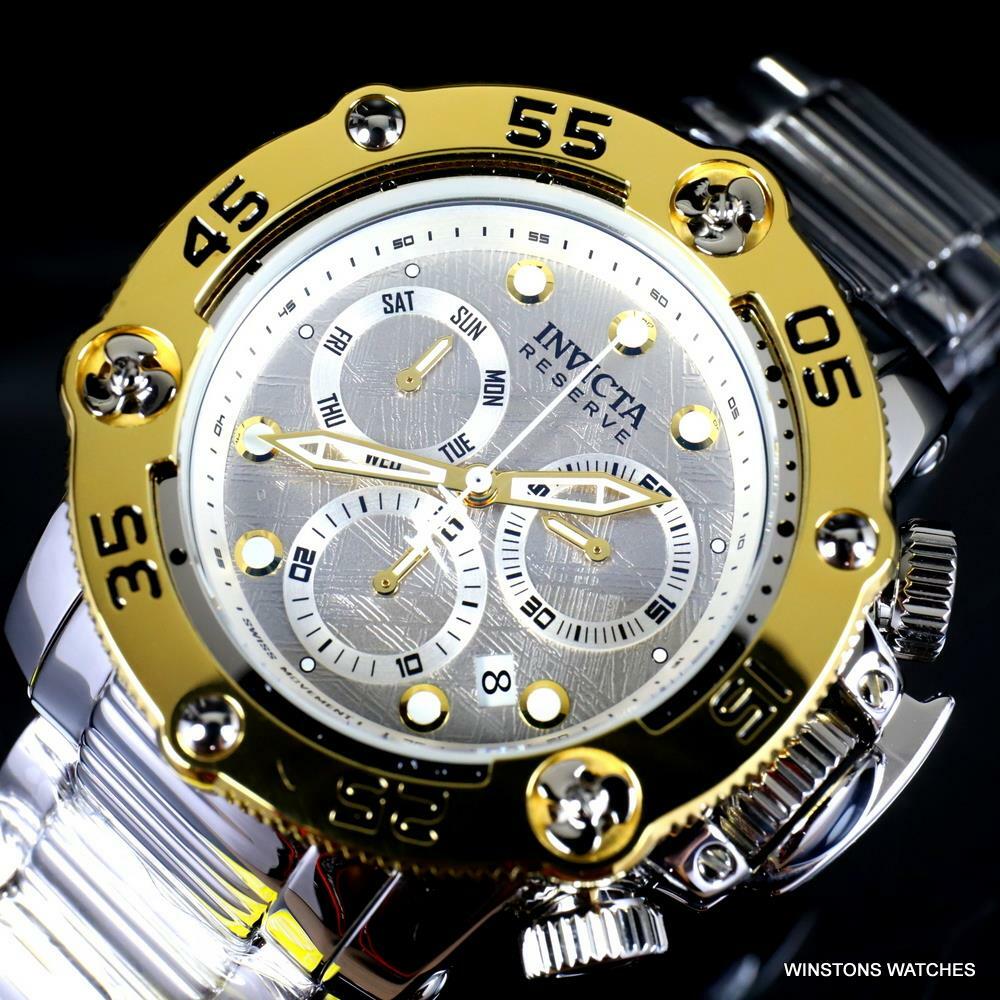 Invicta Reserve Sea Hunter Propeller Meteorite High Polish Swiss 52mm Watch New