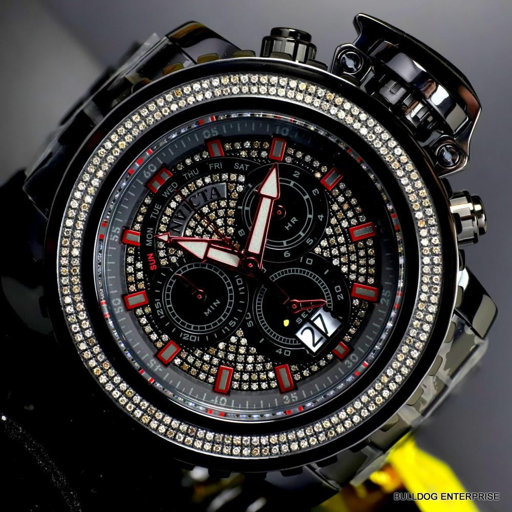 Invicta Sea Hunter Gen II 1.77CTW Diamond Black Label Swiss Mvt 58mm Watch New