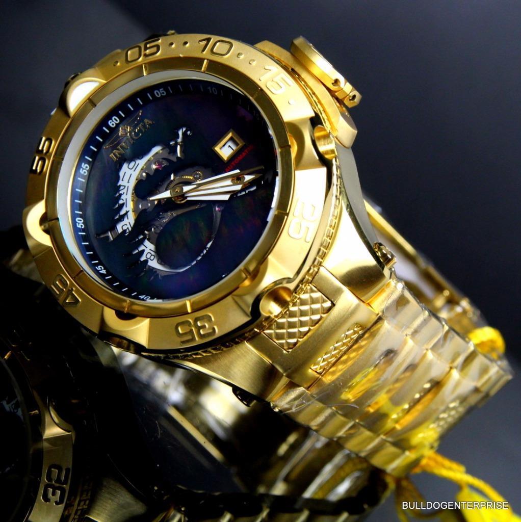 Invicta Subaqua Noma V Swiss Made Gold Plated Dragon Automatic SW200 Watch New