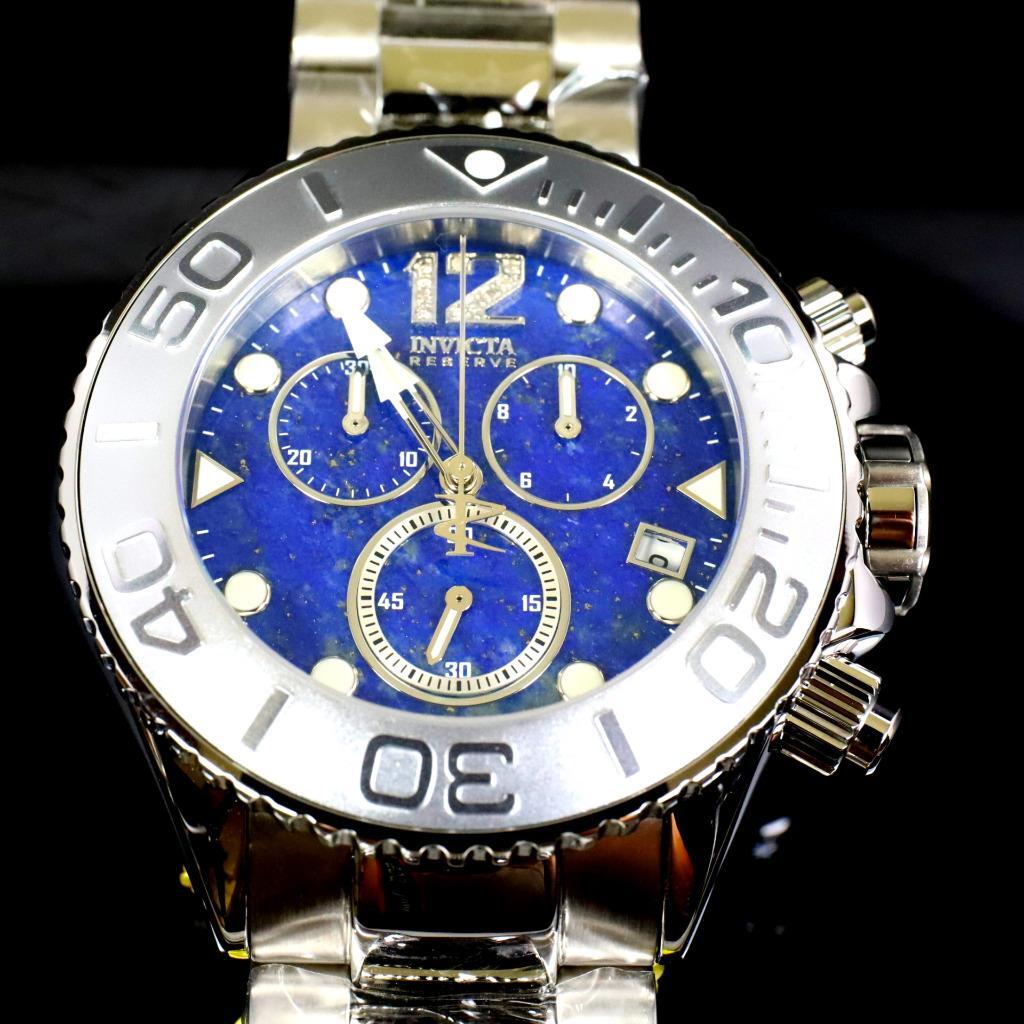 Invicta Masterpiece Reserve Grand Diver Blue Lapis Lazuli Steel Swiss ETA Watch