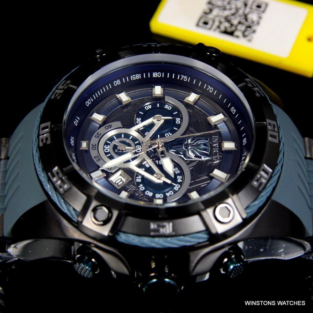 Invicta Marvel Black Panther Bolt Viper 52mm Chronograph Limited Edtn Watch New