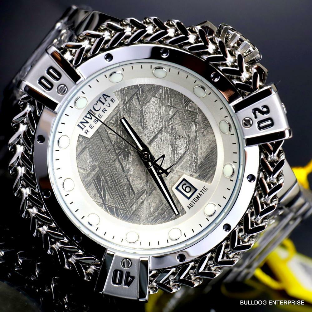 Invicta Reserve Hercules Meteorite Automatic Stainless Steel 56mm Watch New