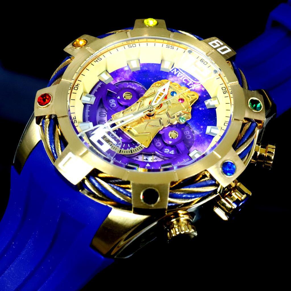 Invicta Marvel Thanos Infinity Gauntlet Chronograph 52mm Crystal Watch New