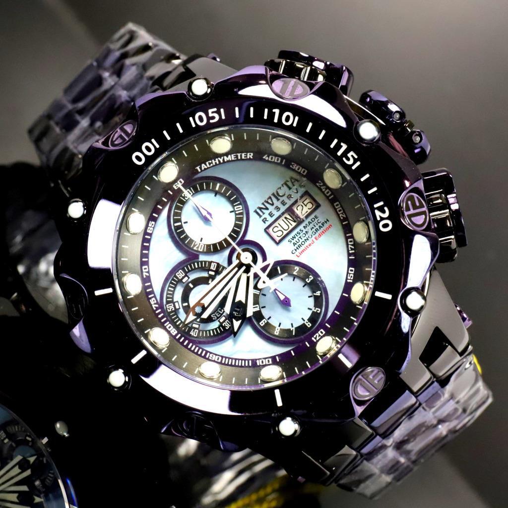 Invicta Reserve Venom Fusion Swiss Made Sellita SW500 Purple Automatic Watch