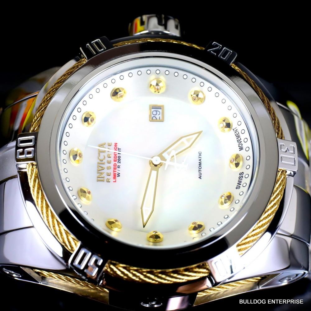 Invicta Reserve Bolt Zeus Heritage Ltd Ed Swiss SW200 Automatic Steel Watch New