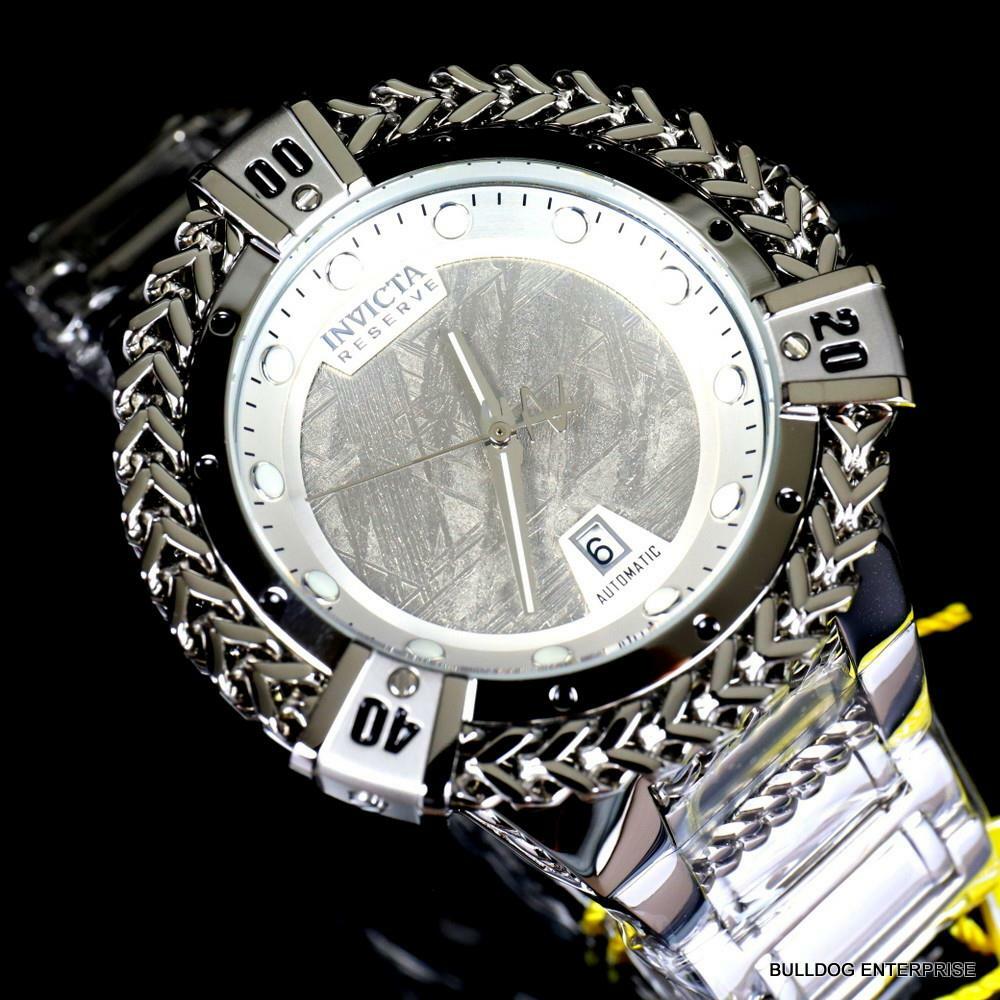 Invicta Reserve Hercules Meteorite Automatic Stainless Steel 56mm Watch New