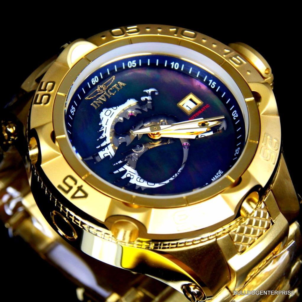 Invicta Subaqua Noma V Swiss Made Gold Plated Dragon Automatic SW200 Watch New