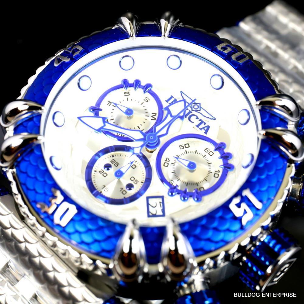Invicta Subaqua Talon Chronograph Stainlesss Steel 52mm Swiss Mvt Blue Watch New