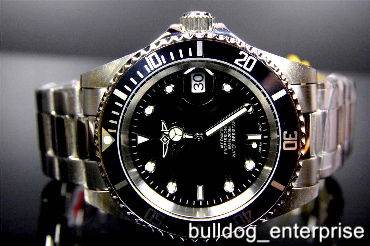 Mens Invicta Pro Diver Black 8926OB 8926C NH35A Automatic Coin Bezel Watch New