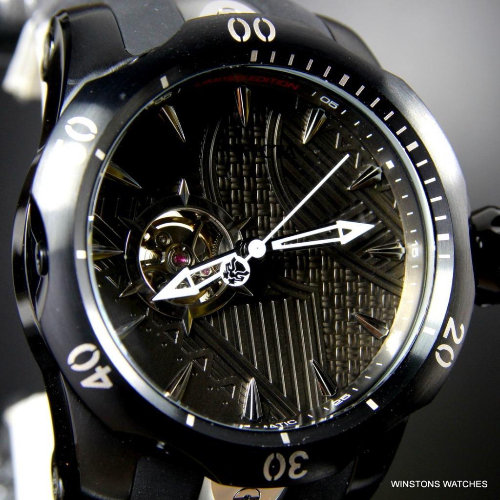 Invicta Marvel Black Panther Venom Automatic Open Heart Ltd Ed 52mm Watch New