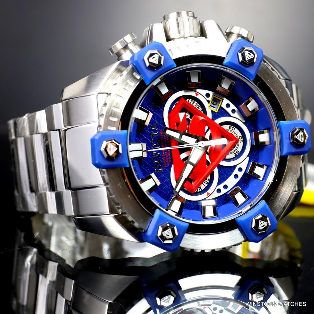 Invicta DC Comics Superman Grand Octane Arsenal 63mm Steel Swiss Mvt Watch New