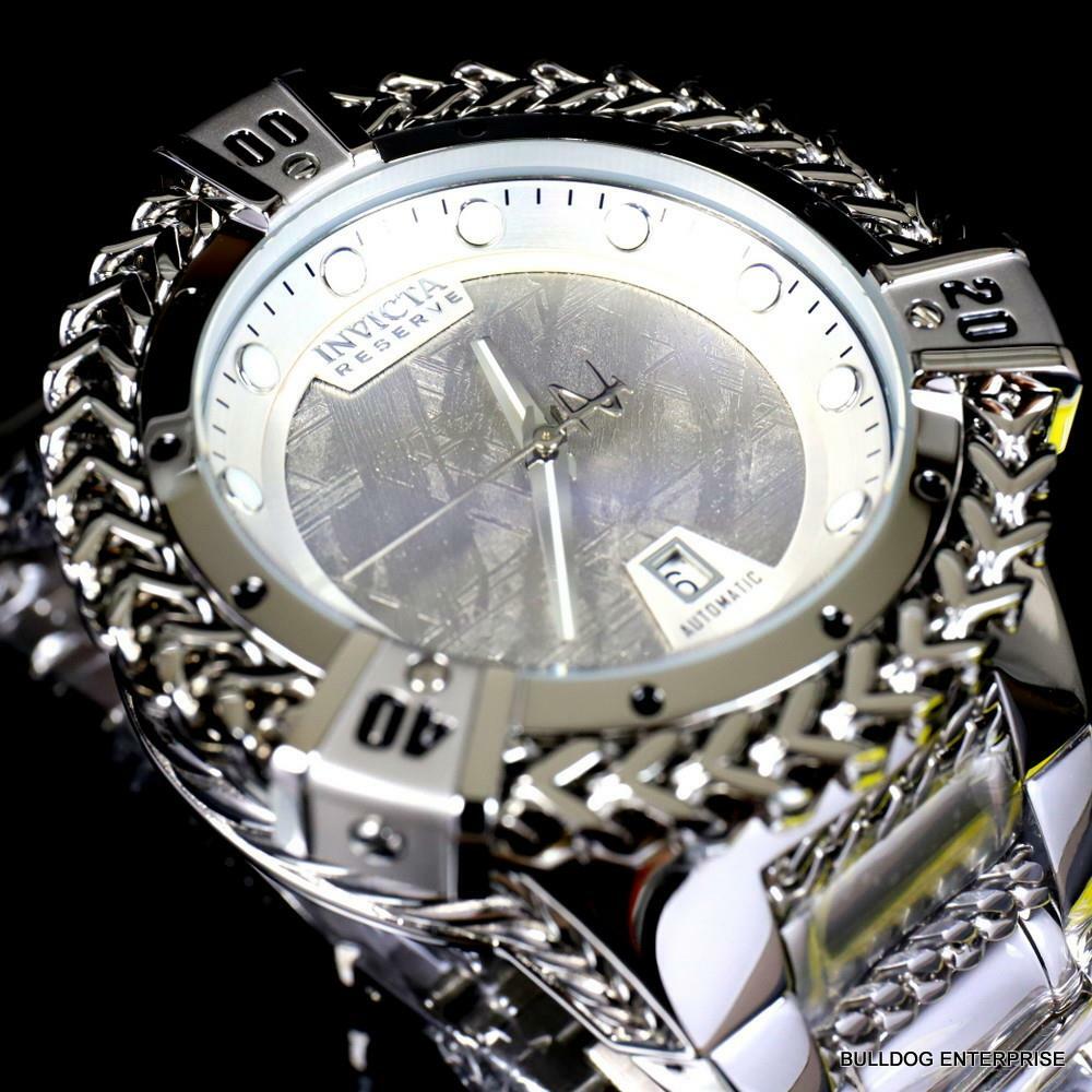 Invicta Reserve Hercules Meteorite Automatic Stainless Steel 56mm Watch New