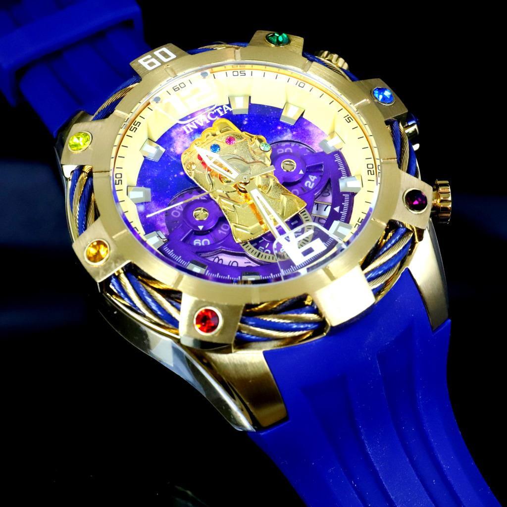 Invicta Marvel Thanos Infinity Gauntlet Chronograph 52mm Crystal Watch New