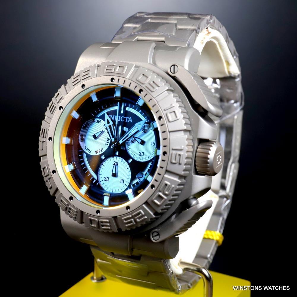 Invicta Coalition Forces Tinted Crystal Titanium 52mm Ronda Z60 Watch New