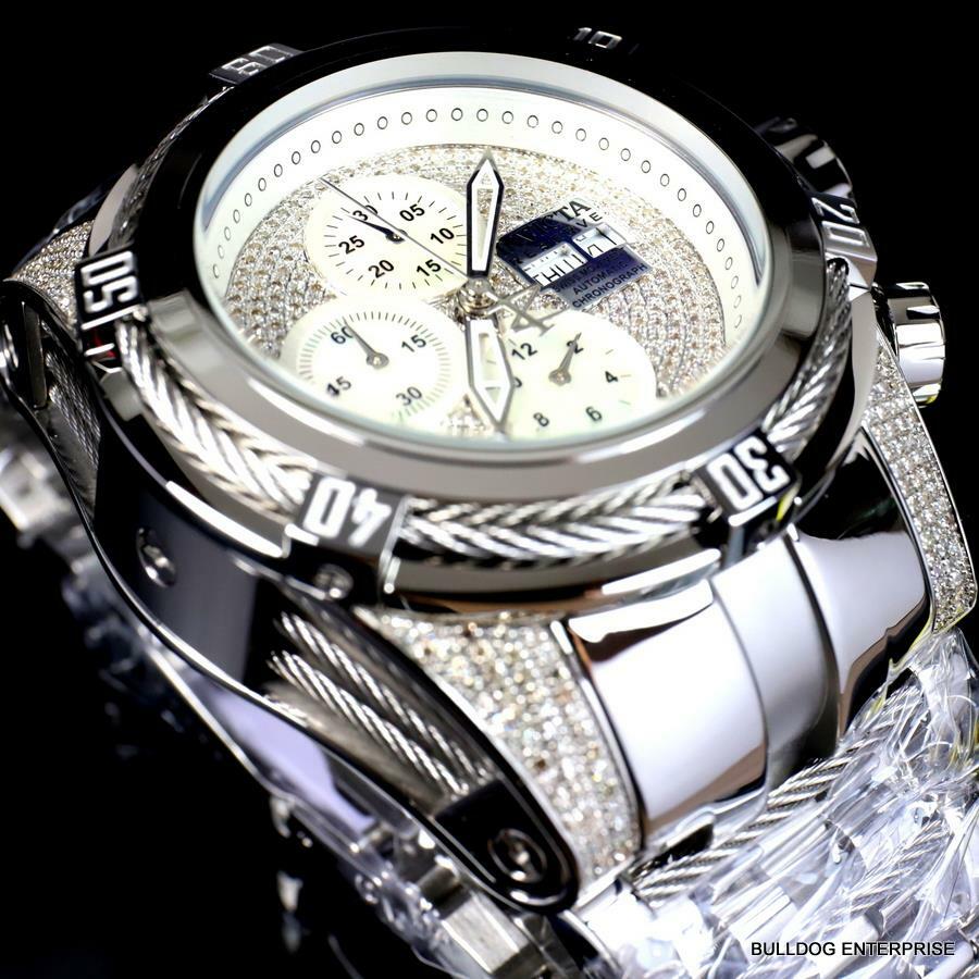 Invicta Reserve Bolt Zeus 1.7CTW Diamond Swiss Auto Sellita SW500 52mm Watch New