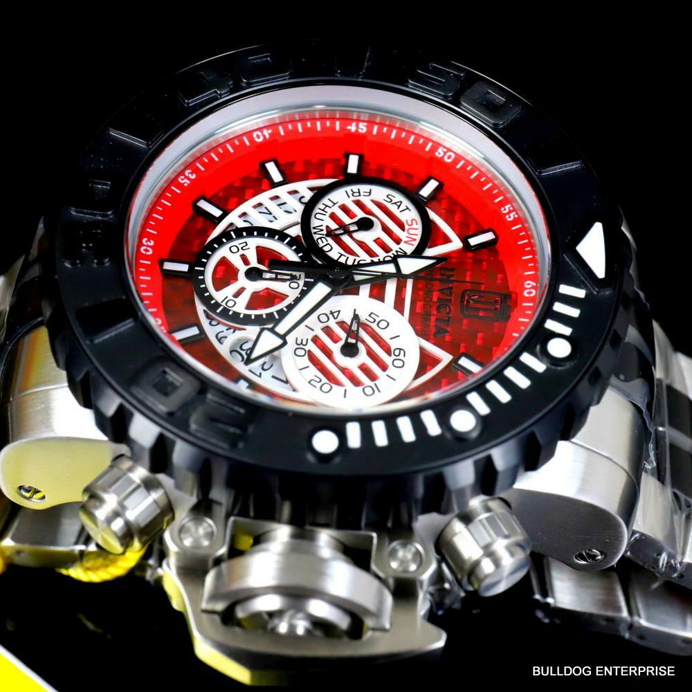 Invicta JT Sea Hunter Gen II Steel Red Glass Fiber Swiss Mvt 58mm Watch New