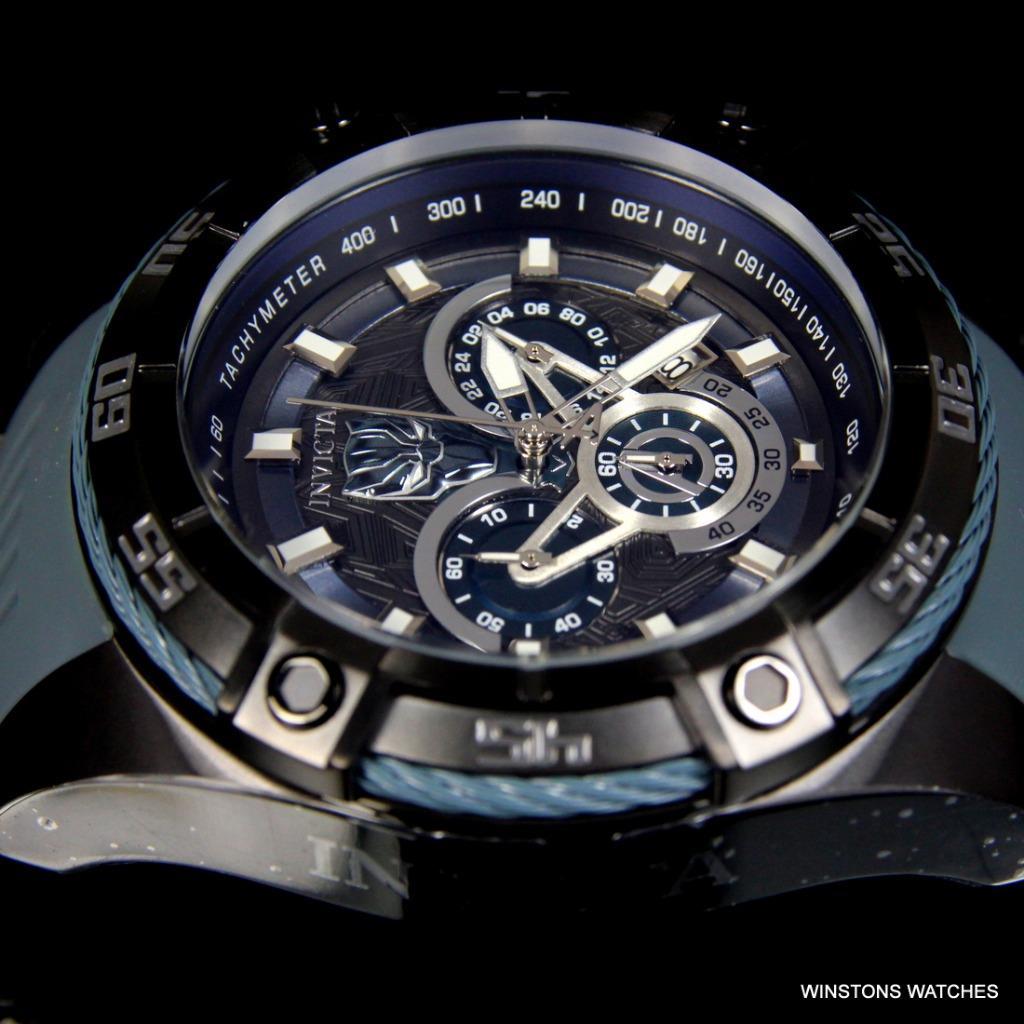 Invicta Marvel Black Panther Bolt Viper 52mm Chronograph Limited Edtn Watch New