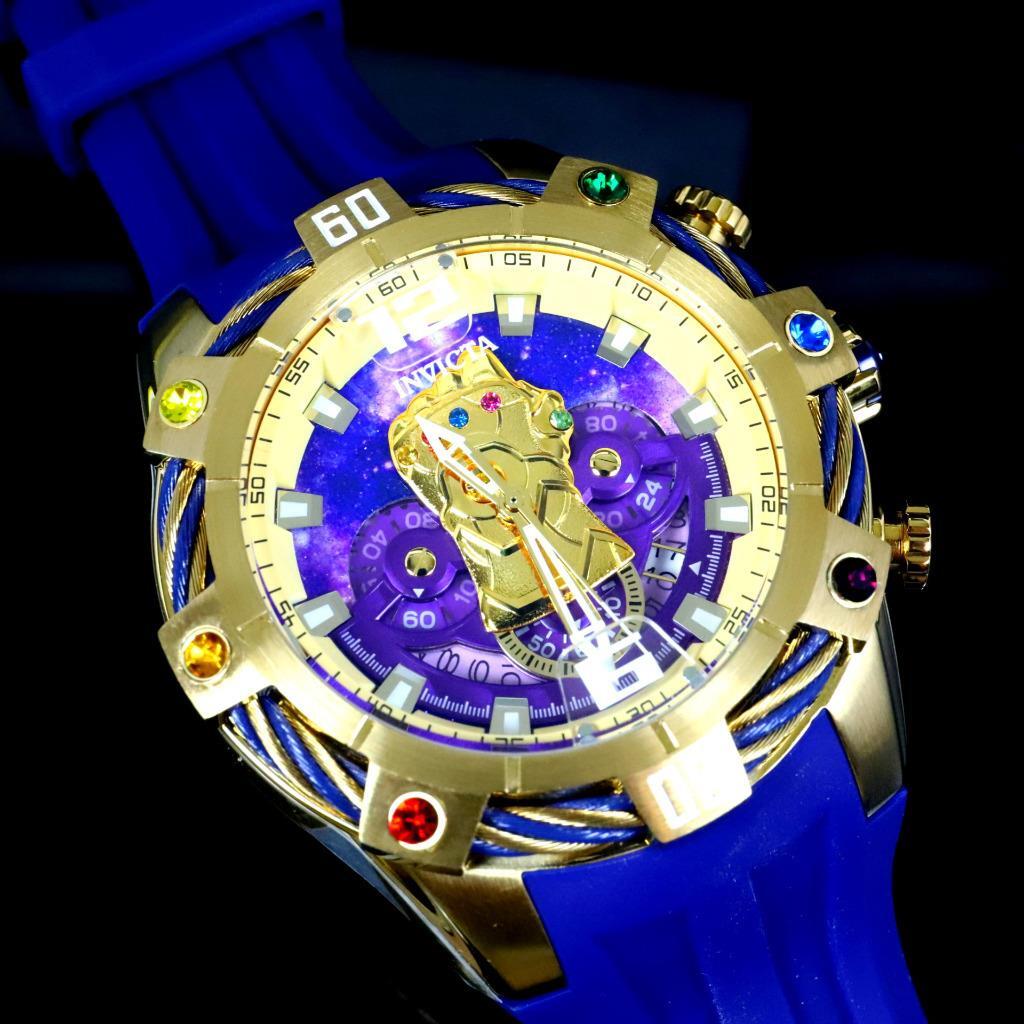 Invicta Marvel Thanos Infinity Gauntlet Chronograph 52mm Crystal Watch New