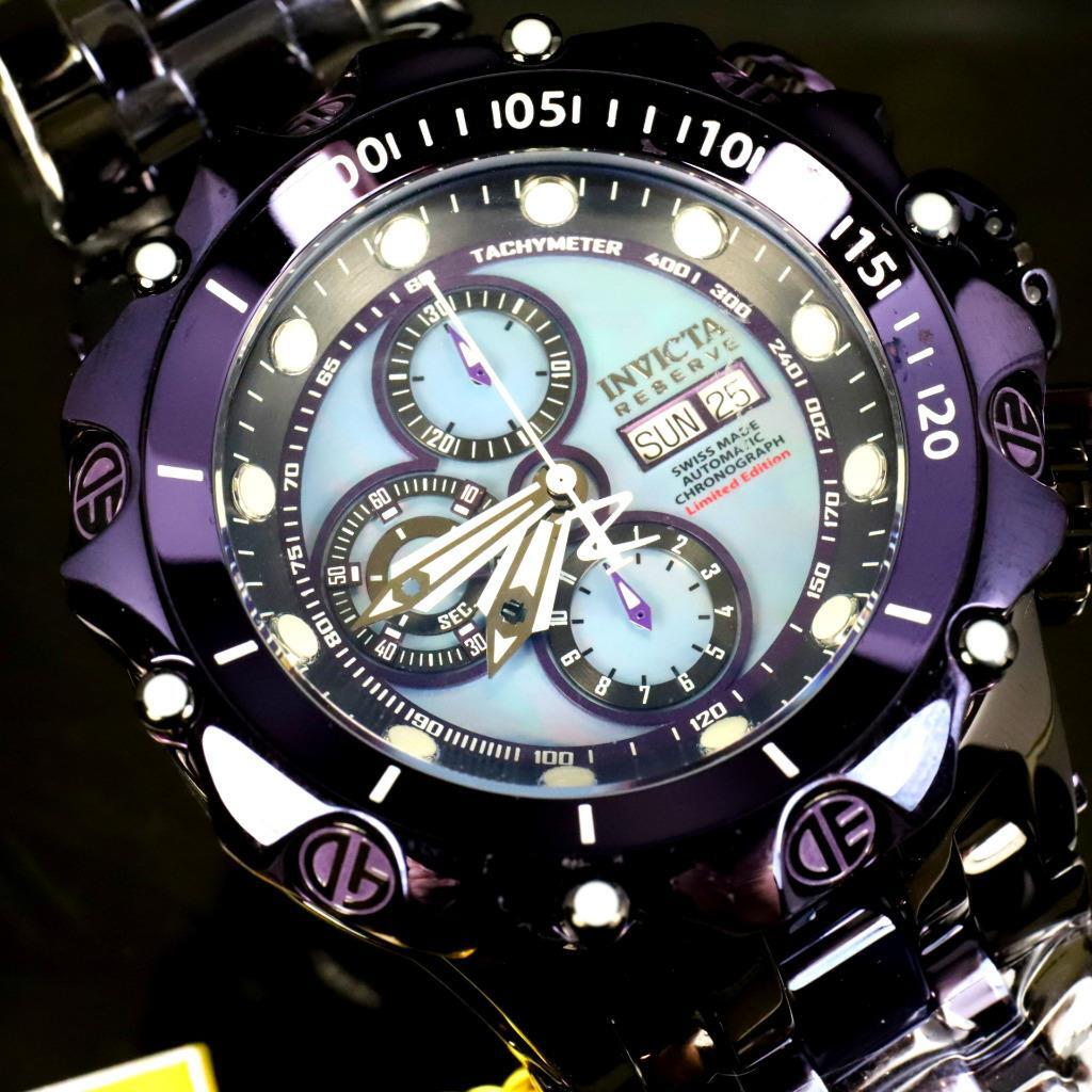 Invicta Reserve Venom Fusion Swiss Made Sellita SW500 Purple Automatic Watch