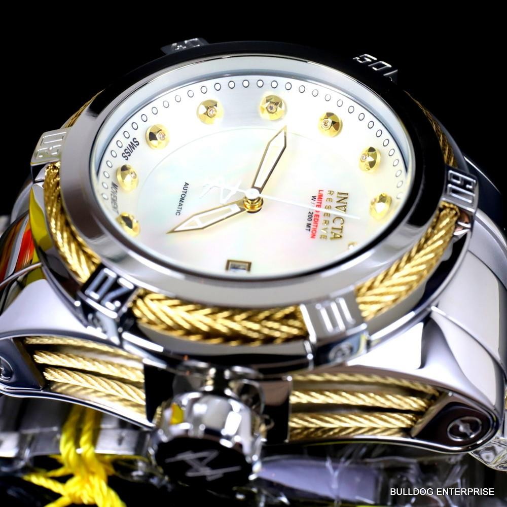 Invicta Reserve Bolt Zeus Heritage Ltd Ed Swiss SW200 Automatic Steel Watch New
