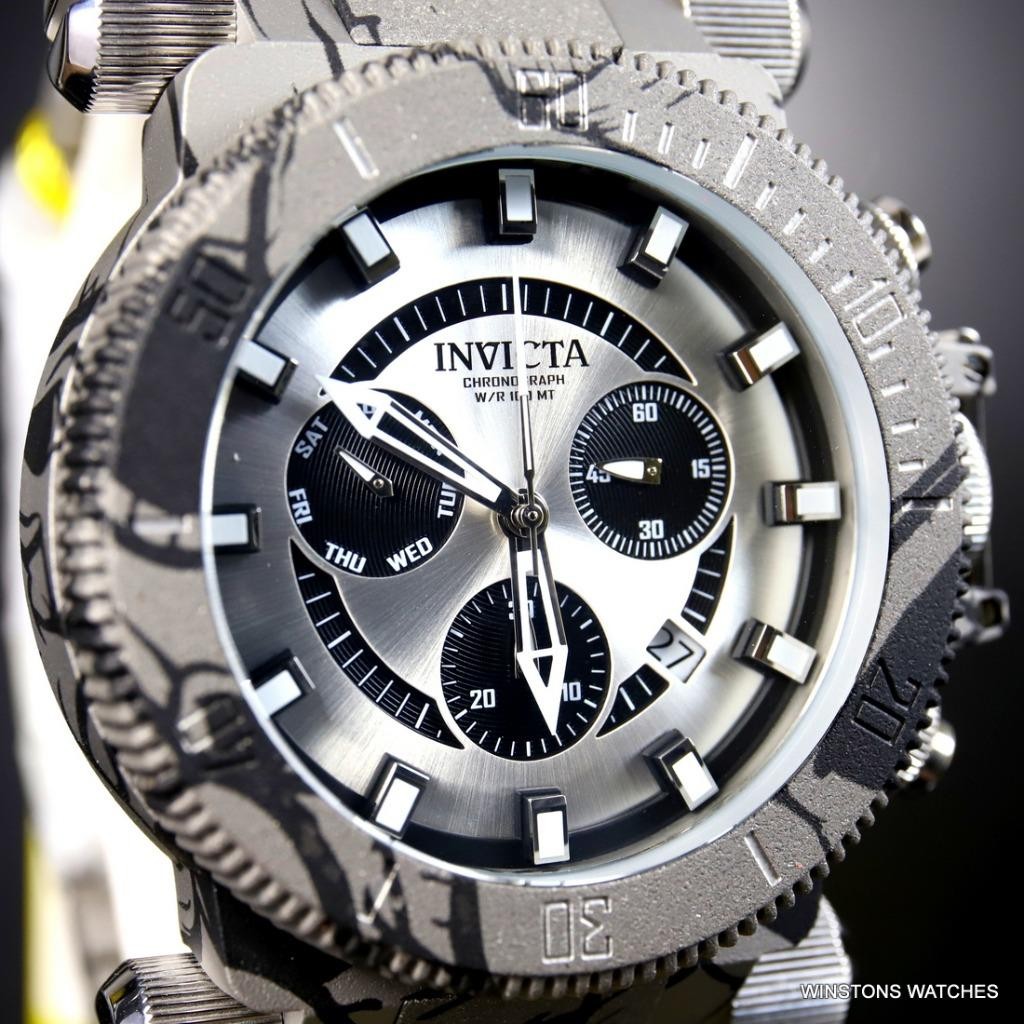 Invicta Coalition Forces Hydroplated Graffiti Steel Chronograph 51mm Watch New