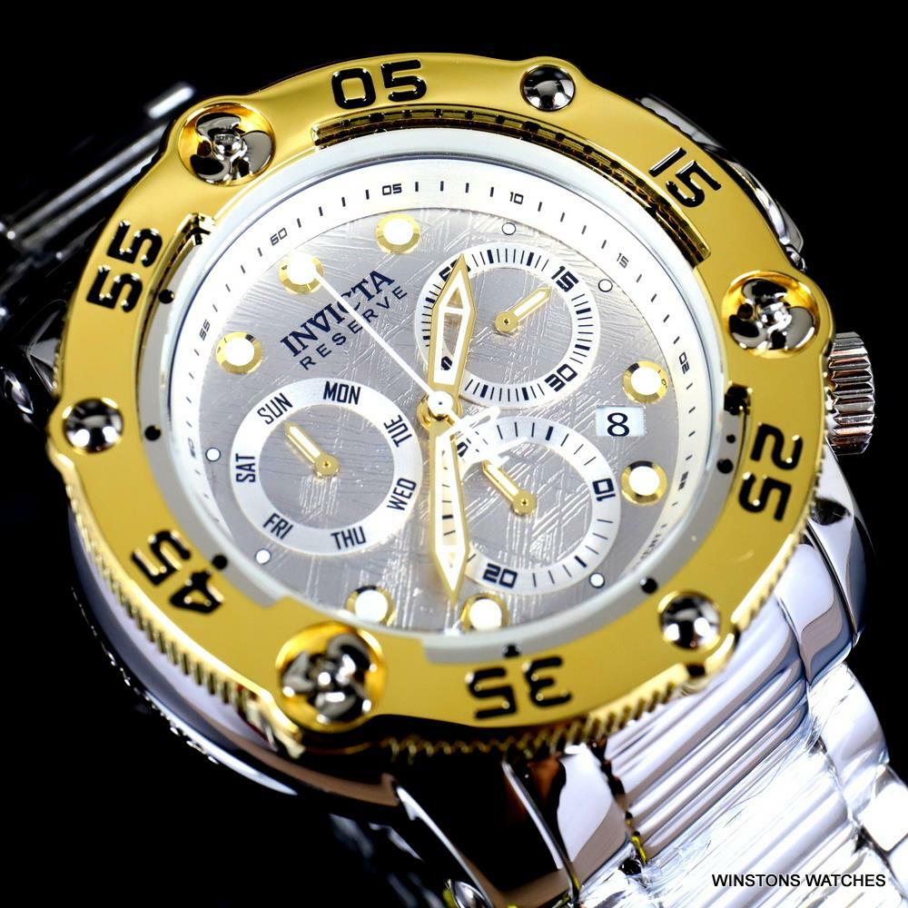 Invicta Reserve Sea Hunter Propeller Meteorite High Polish Swiss 52mm Watch New