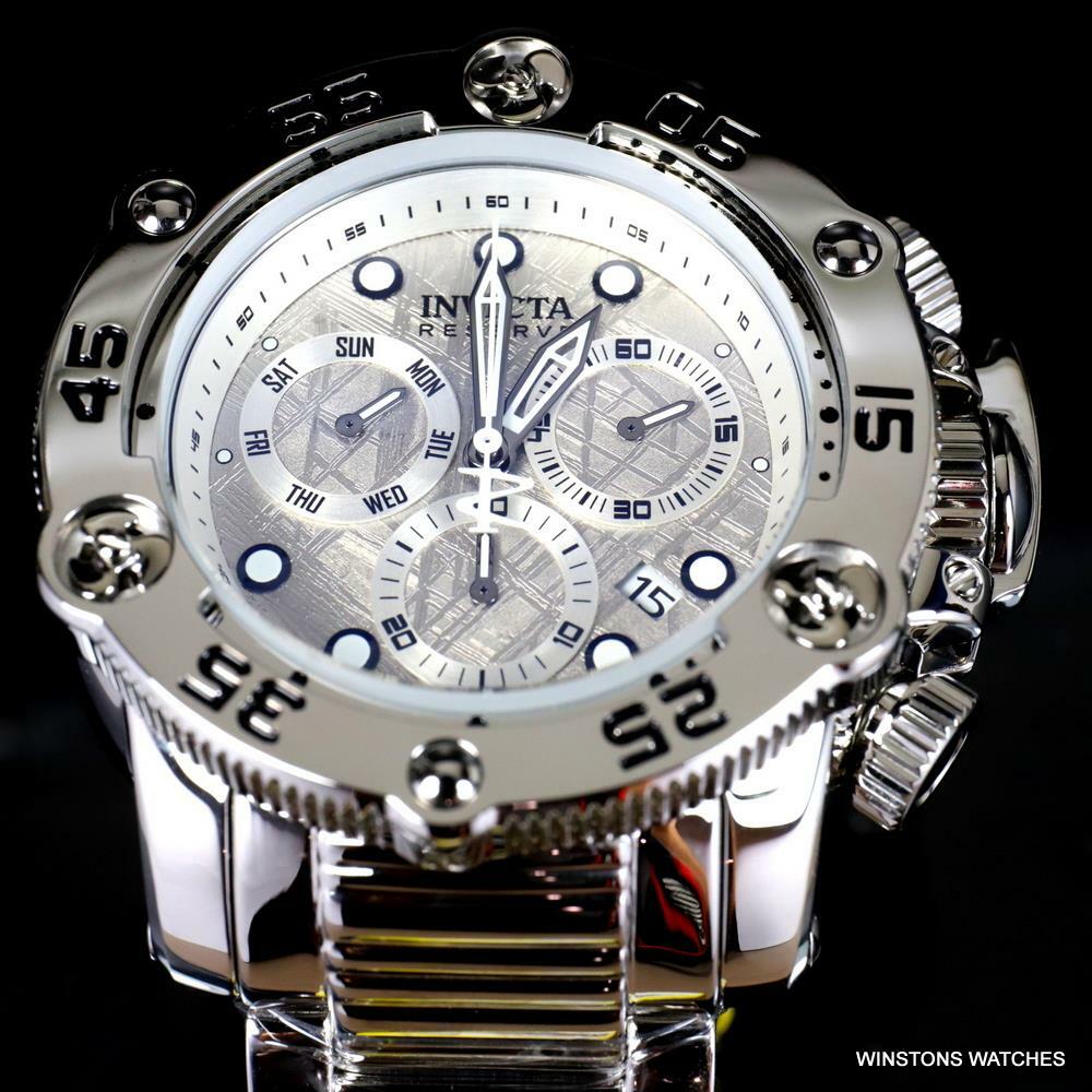 Invicta Reserve Sea Hunter Propeller Meteorite High Polish Swiss 52mm Watch New