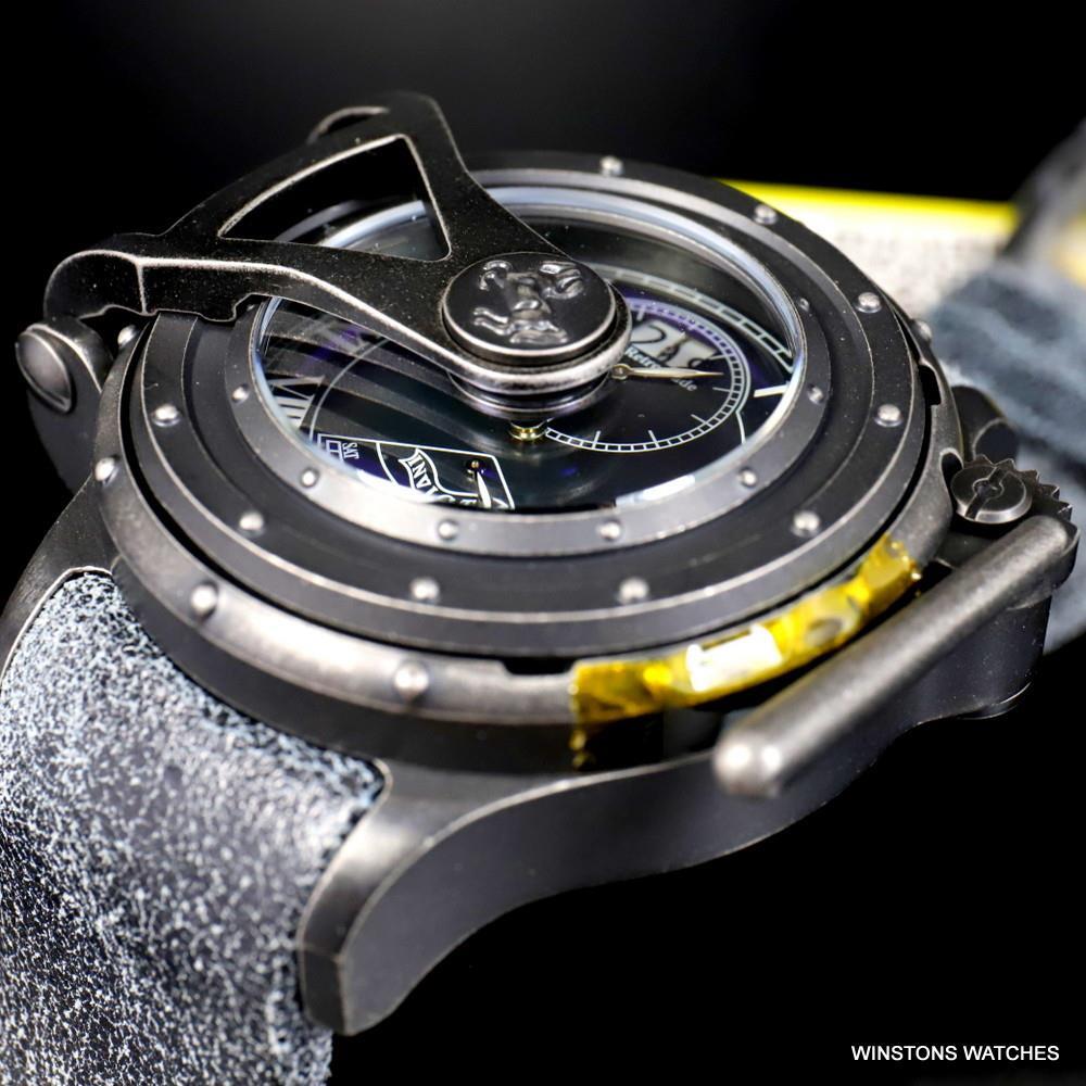 Invicta Vintage Chatham & Dover Swiss Mvt Black MOP Gray Leather 52mm Watch New