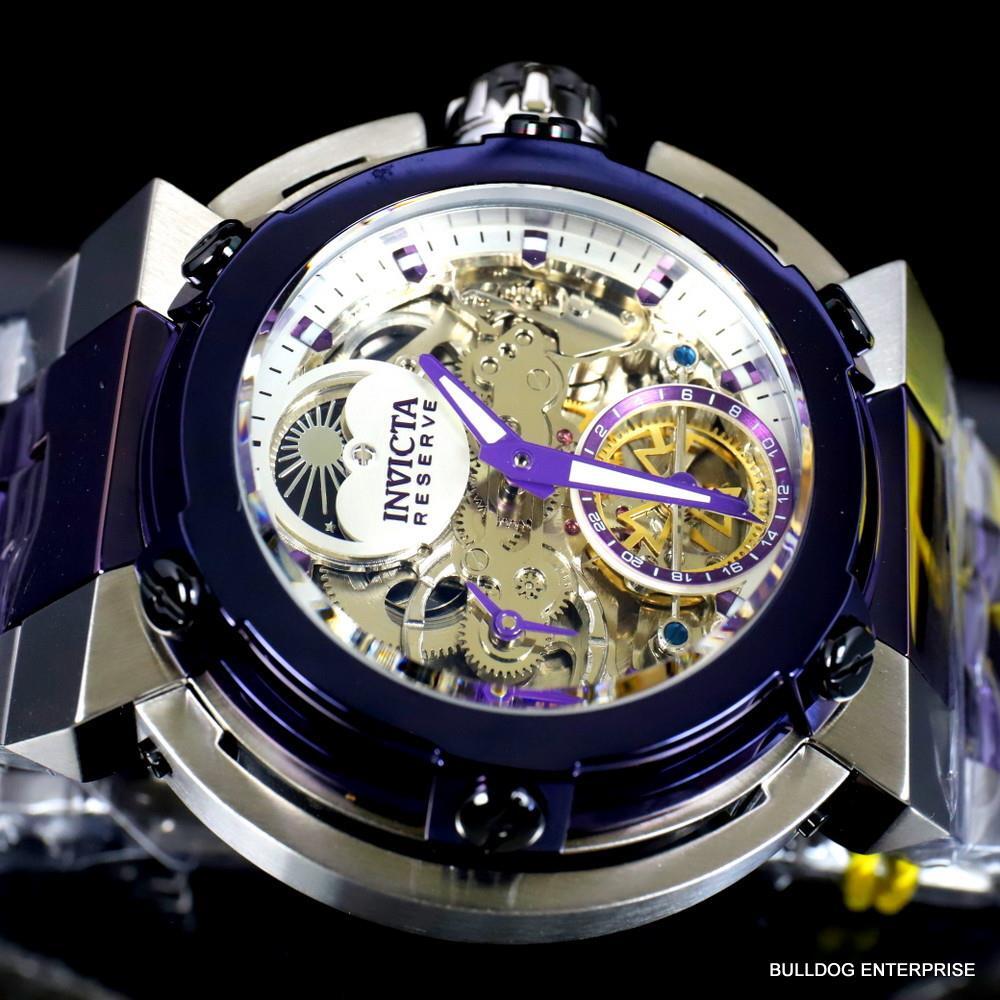 Invicta Reserve X-Wing  Automatic Day/Night Moon Phase Skeletonized Watch New