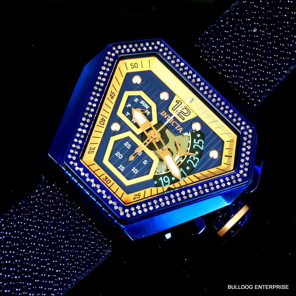 Invicta Speedway .76 CTW Diamond Triangular Stingray Chrono Swiss Mvt Watch New