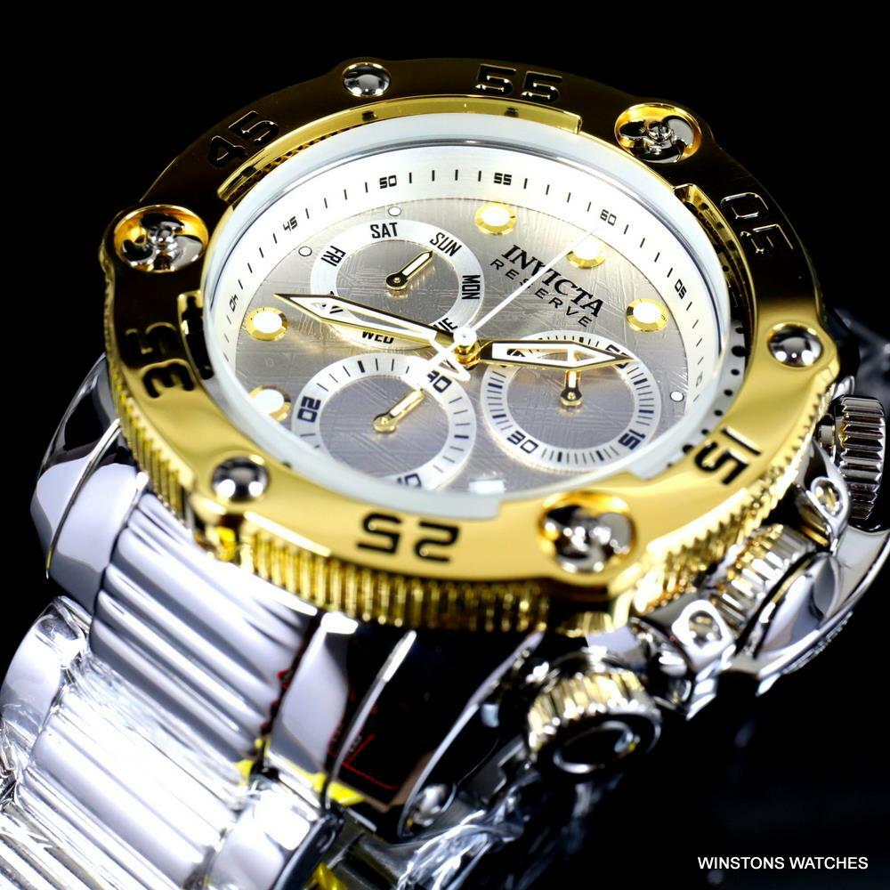 Invicta Reserve Sea Hunter Propeller Meteorite High Polish Swiss 52mm Watch New