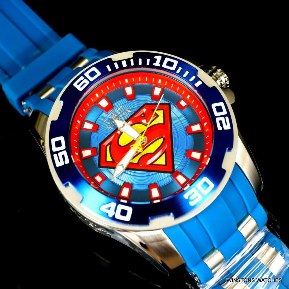 Invicta DC Comics Superman Pro Diver Scuba Blue 50mm Limited Edition Watch New