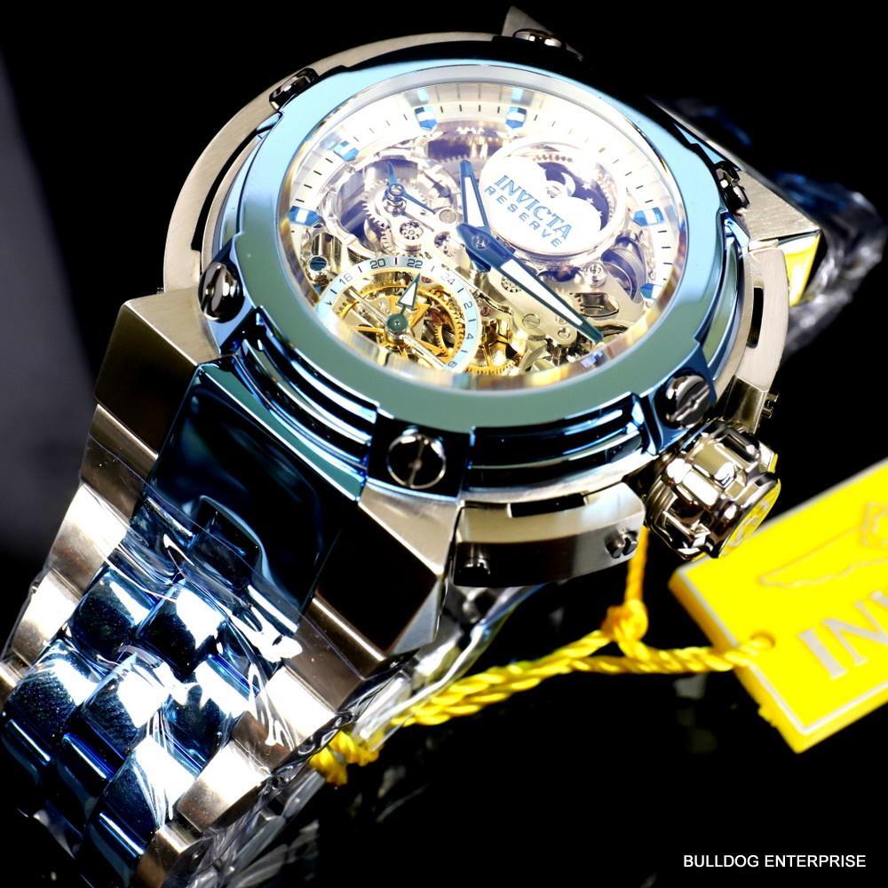 Invicta Reserve X-Wing  Automatic Day/Night Moon Phase Skeletonized Watch New