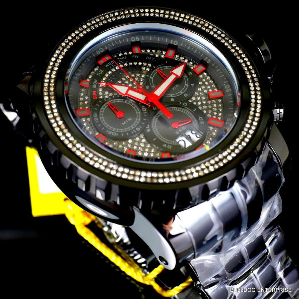 Invicta Sea Hunter Gen II 1.77CTW Diamond Black Label Swiss Mvt 58mm Watch New